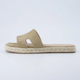 Avocado Espadrille Slide Sandal