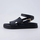Erika Cut-Out Ankle Wrap Sandals