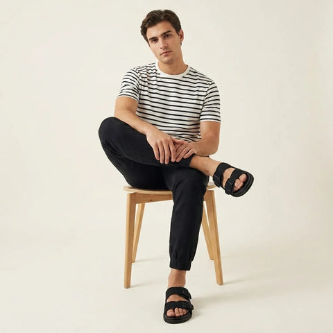 Alpha Genuine Leather Mens Sandals