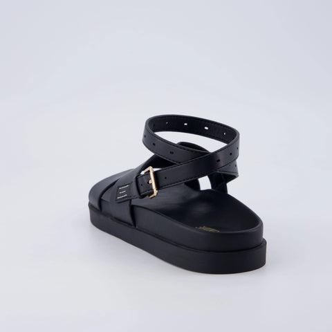 Erika Cut-Out Ankle Wrap Sandals