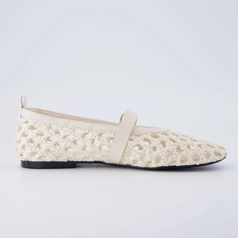 Wendy Woven Mary Jane Flats