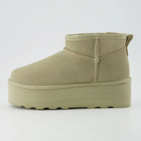 Hippy Cozy Platform Ankle Boot